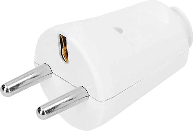 Solight priama zástrčka IP20 biela