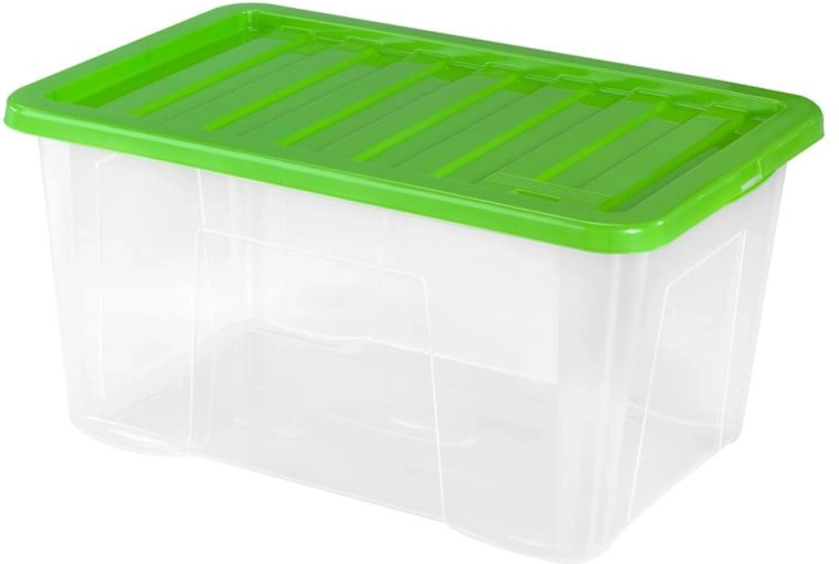 Plastový úložný box s vekom HEIDRUN Quasar 60 l