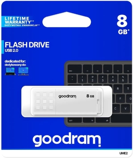 Pendrive GOODRAM UME2 8GB USB 2.0 Biela