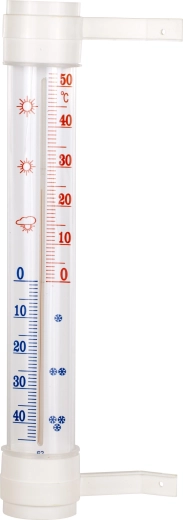 Vonkajší teplomer Bioterm s lepiacou montážou, -50 až +50 °C, 45 × 290 mm