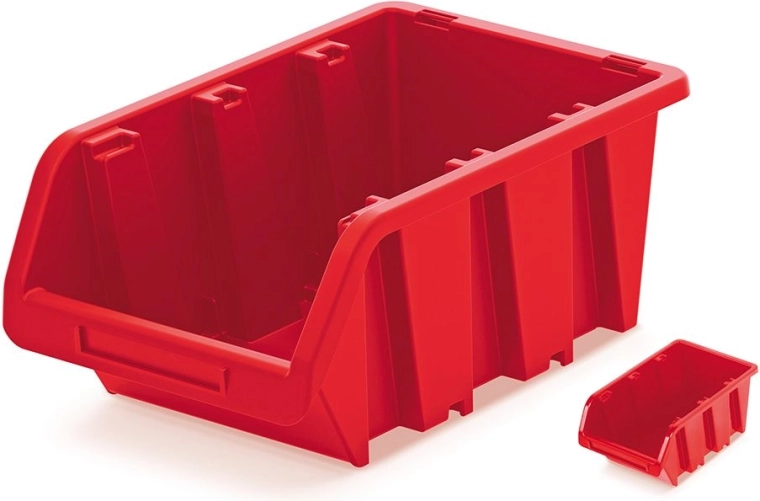 Plastový úložný box TRUCK 115×80×60 mm červený