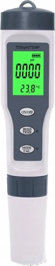 Elektronický pH meter RENEW FORCE 3 v 1 s meraním teploty