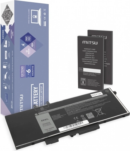 Batéria MITSU pre Dell Latitude 5401/5410/5501/5510 4100 mAh (62 Wh)