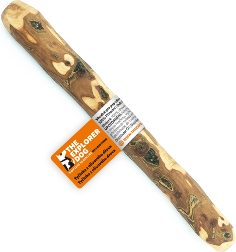 Explorer Dog žuvacia tyčinka z olivového dreva pre psy S