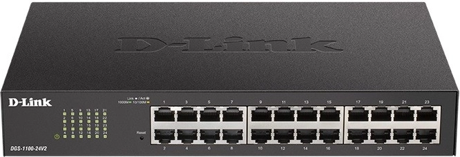 D-LINK DGS-1100-24V2 inteligentný gigabitový prepínač 24× GE