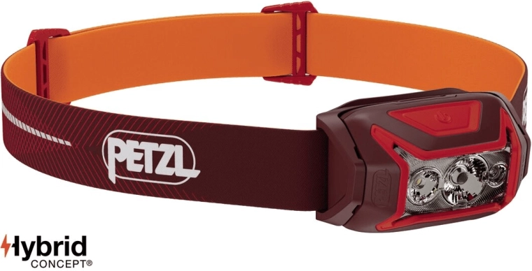 Petzl Actik core red nabíjateľná čelovka, červená