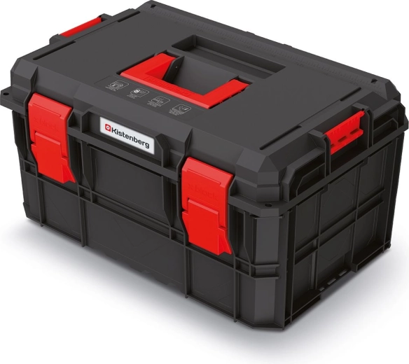 Modulárny kufor na náradie X-Block Pro, 546 × 380 × 307 mm, čierny
