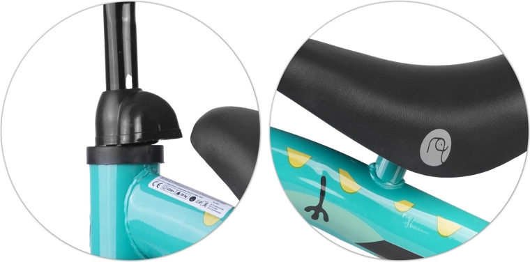 Pohodlné, výškovo nastaviteľné sedlo