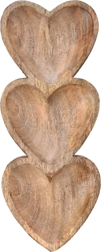 Tri srdcové priehradky pre prehľadné servírovanie