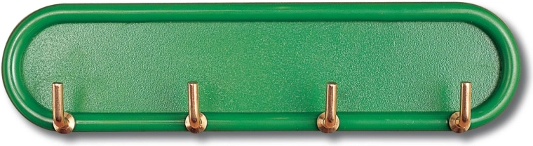 Samodržiaci vešiak so 4 háčikmi, plast a kov, mix farieb