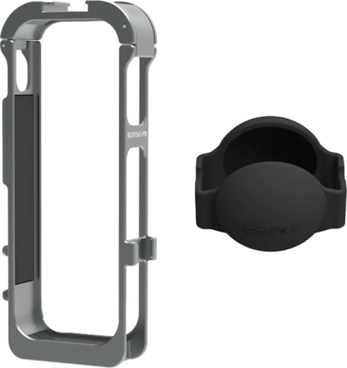 Sunnylife kovový magnetický rámček so silikónovým krytom objektívu pre INSTA360 X5