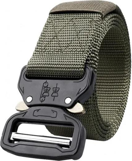 Taktický nylonový opasok so sponou Quick Release zelený
