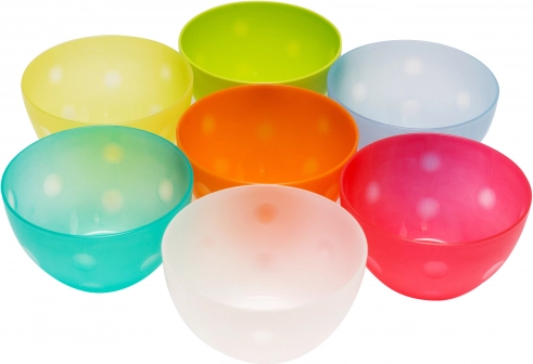 Plastová kuchynská miska malá 14 cm - mix farieb