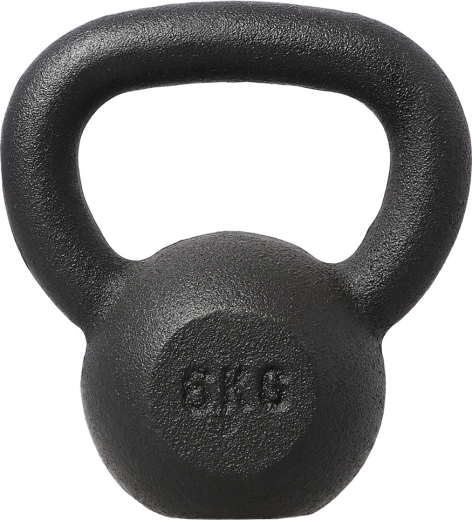 Liatinový kettlebell HMS 6 kg čierny