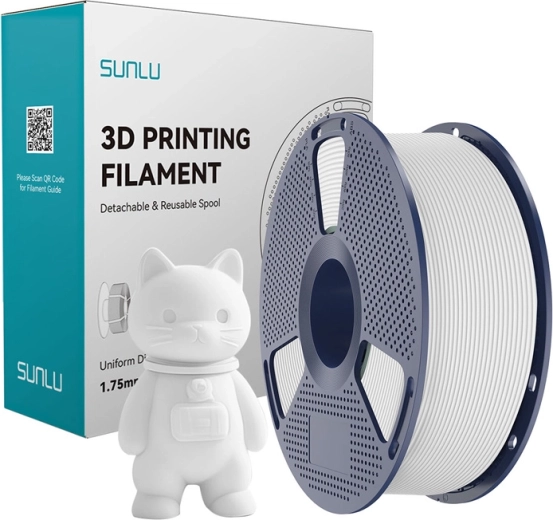 Sunlu PLA Matte filament biely