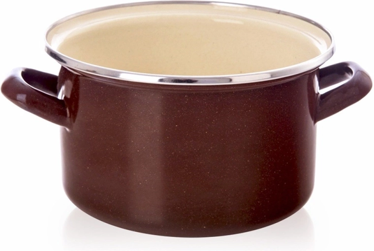 Smailovaný hrniec BROWN 18 cm, 2 l