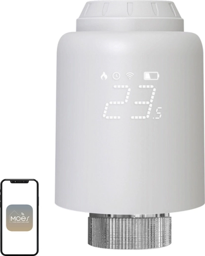 Moes inteligentná termostatická hlavica ZigBee Tuya ZTRV-PJ-601-MS