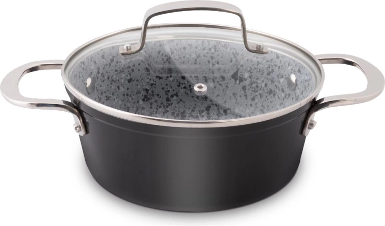 Lamart granitový kastról s pokrievkou 18 cm