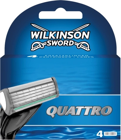 Náhradné holiace hlavice WILKINSON QUATTRO, 4 ks