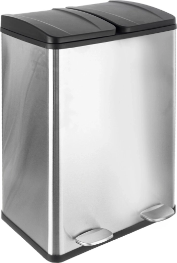 Duo recyklačný odpadkový kôš nerez/UH 2×30 l