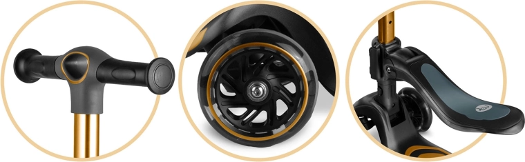 Rastie s dieťaťom: nastaviteľné riadidlá a sedadlo