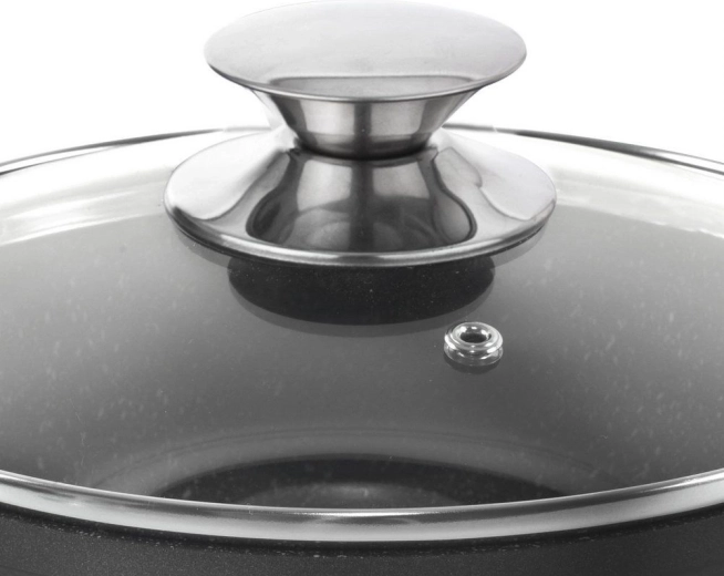 Sklenená pokrievka s ventilom pary