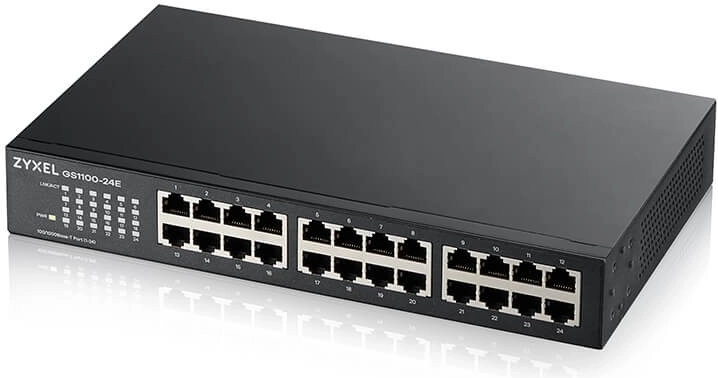 24 gigabitových portov pre jednoduché rozšírenie siete