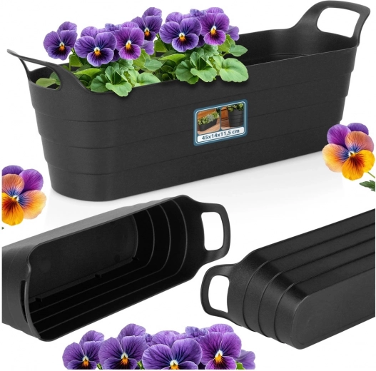 Elegantný podlhovastý tvar na bylinky a kvety