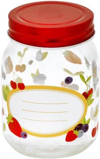 Zavárací pohár s viečkom Toro 380 ml ovocie