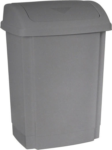 Výklopný odpadkový kôš 15 l sivý z polypropylénu