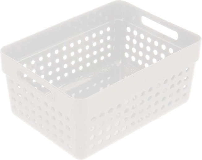 Košík Terra biely úložný organizér 15,5 × 11,5 × 7,3 cm