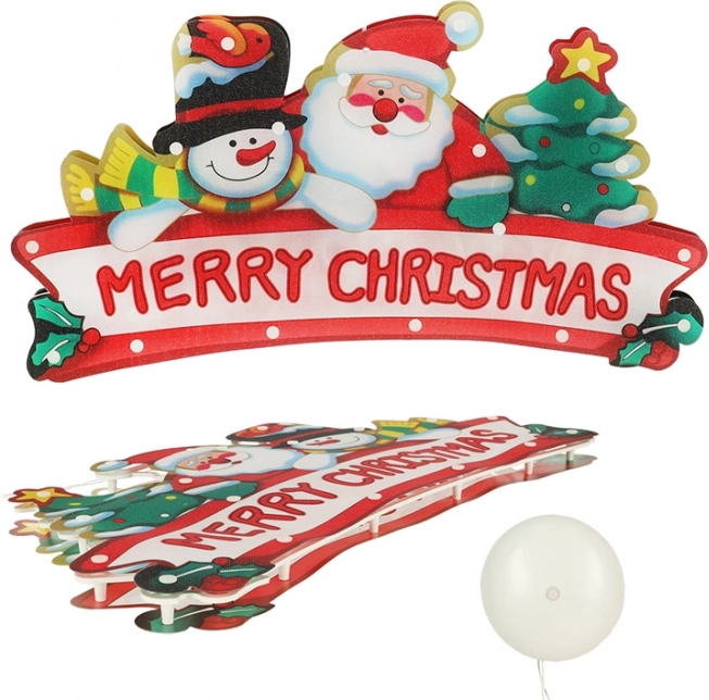Vianočná svetelná dekorácia Merry Christmas XXL 45cm