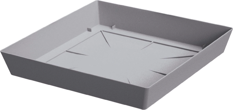 Miska pod kvetináč LOFLY Square 24,5 cm sivý kameň