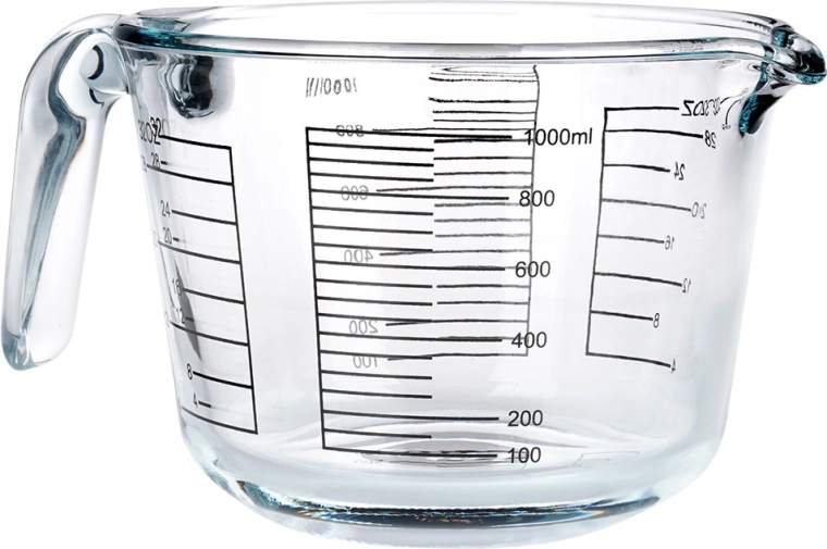 Presné meranie v ml aj fl oz