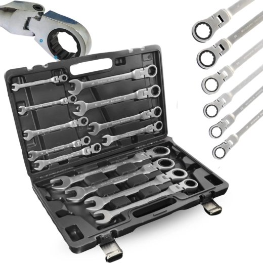 Flexibilné račňové hlavy na prácu v stiesnených miestach