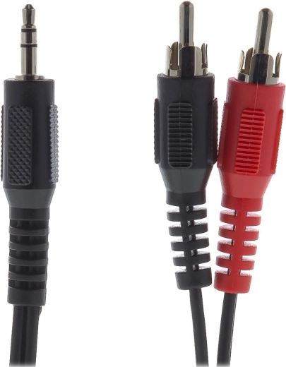 Sencor audio kábel 3,5 mm jack na 2× RCA, 2 m