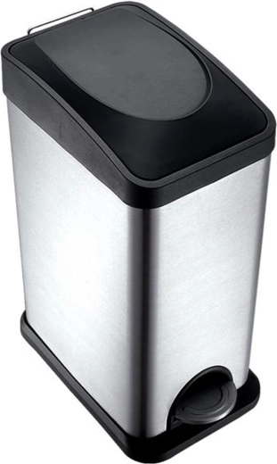 Nerezový nášľapný odpadkový kôš TORO 15 l