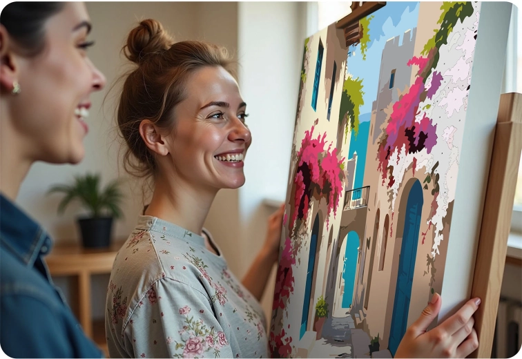 Hotové dielo ľahko vystavíte