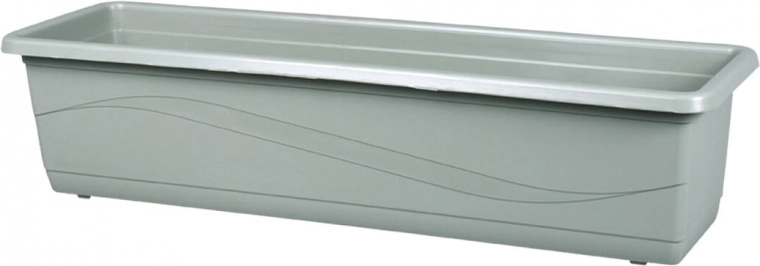 Truhlík Lobelia Modern 60 cm – svetlozelený plastový kvetináč