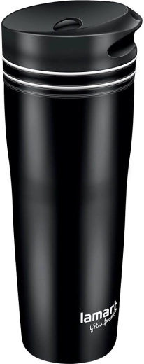 Lamart cestovný termohrnček Manq 360 ml čierny