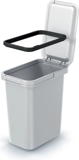 Odpadkový kôš 12 l popolavo sivý