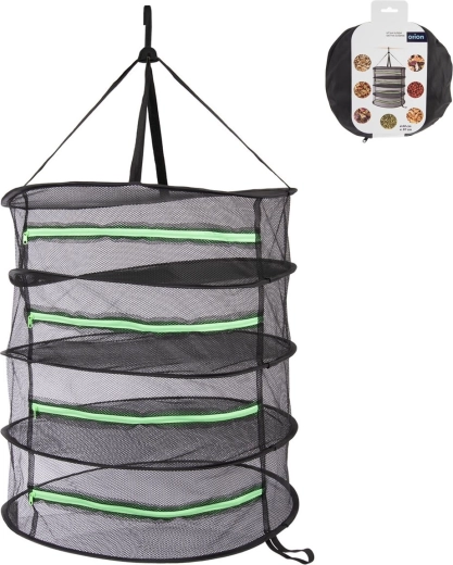 Závesná sieť na sušenie byliniek a húb 60 cm, 4 poschodia