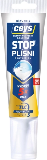 Silikónový tmel proti plesniam 125 ml biely CEYS
