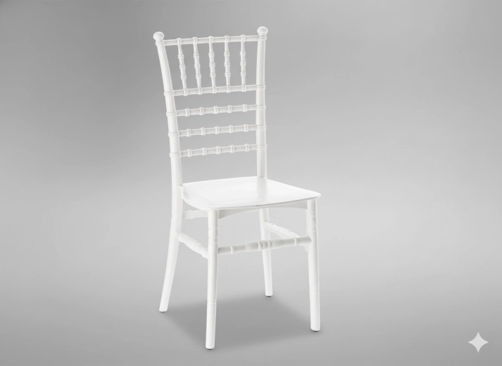 Plastová stolička Diamond – biela