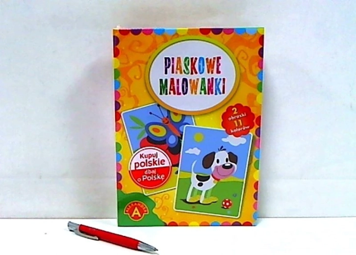 Pieskové maľovanie pieskom – pes a motýľ