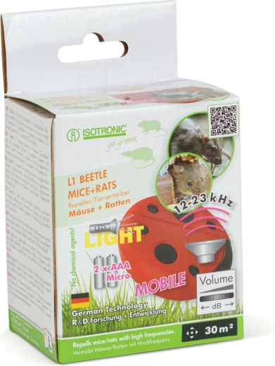 Ultrazvukový odpudzovač s LED svetlom