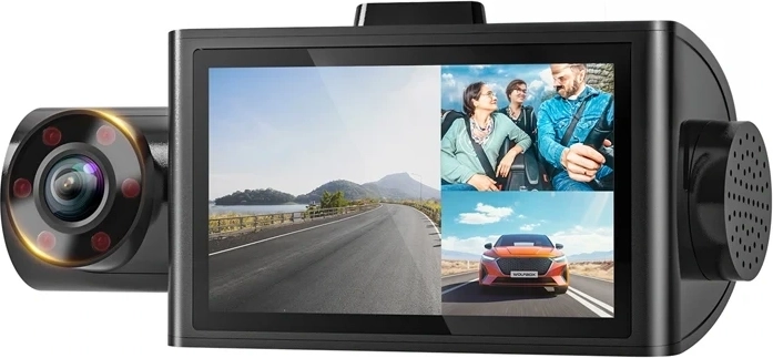 WOLFBOX i07 trojitá autokamera s Wi-Fi a GPS