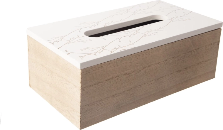 Drevený box na papierové vreckovky s motívom mandaly 24 × 14 × 10 cm