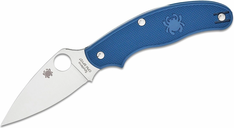 Vreckový nôž SPYDERCO UK Penknife Cobalt Blue Lightweight, 7,5 cm, satén, FRN