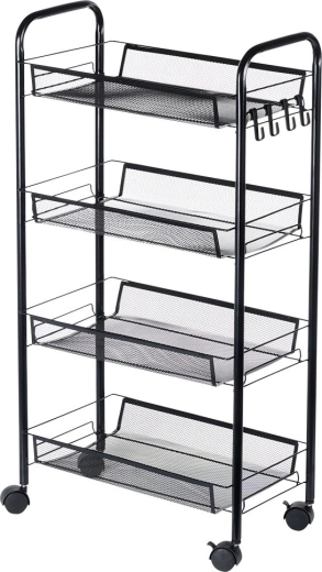 Štyri priestranné sieťované košíky